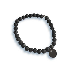   Bracelet homme porcelaine noire Cadeau mariage