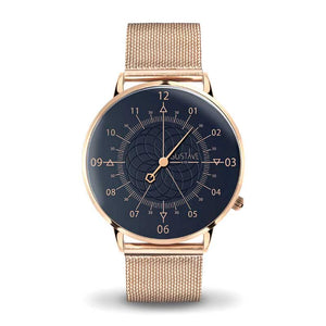 Montre or rose monoaiguille pour femme