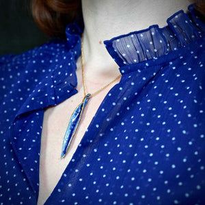 Bijoux femme collier | Bijou en porcelaine pour cadeau de mariage fait main en France