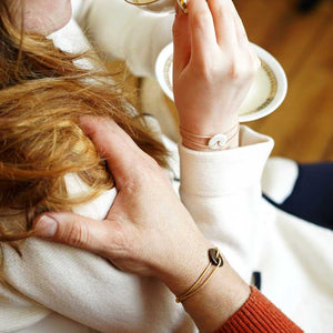 Bracelet de couple en porcelaine cadeau duo à offrir