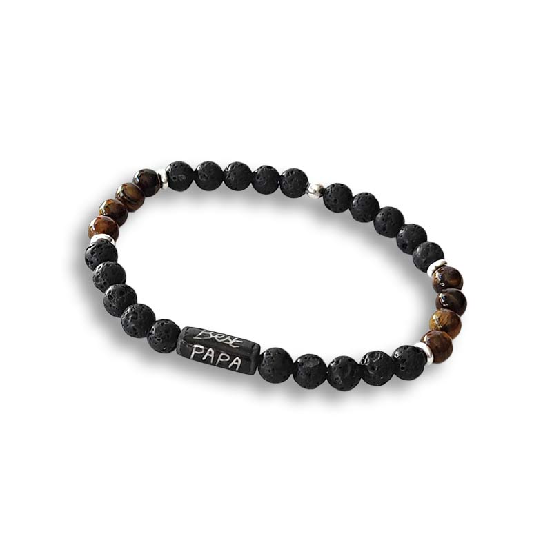 Bracelet papa pelote et porcelaine