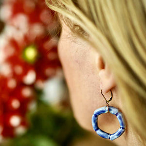 boucles d'oreilles porcelaine femme